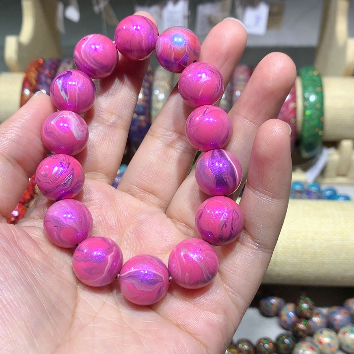 【闪购商品】15mm大漆手串