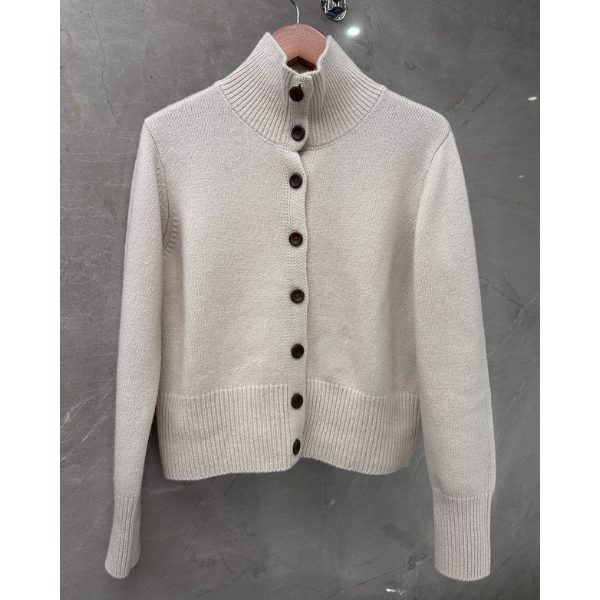 小雅家高领白色毛衣外套女装秋冬小个子短款百搭宽松针织开衫时尚