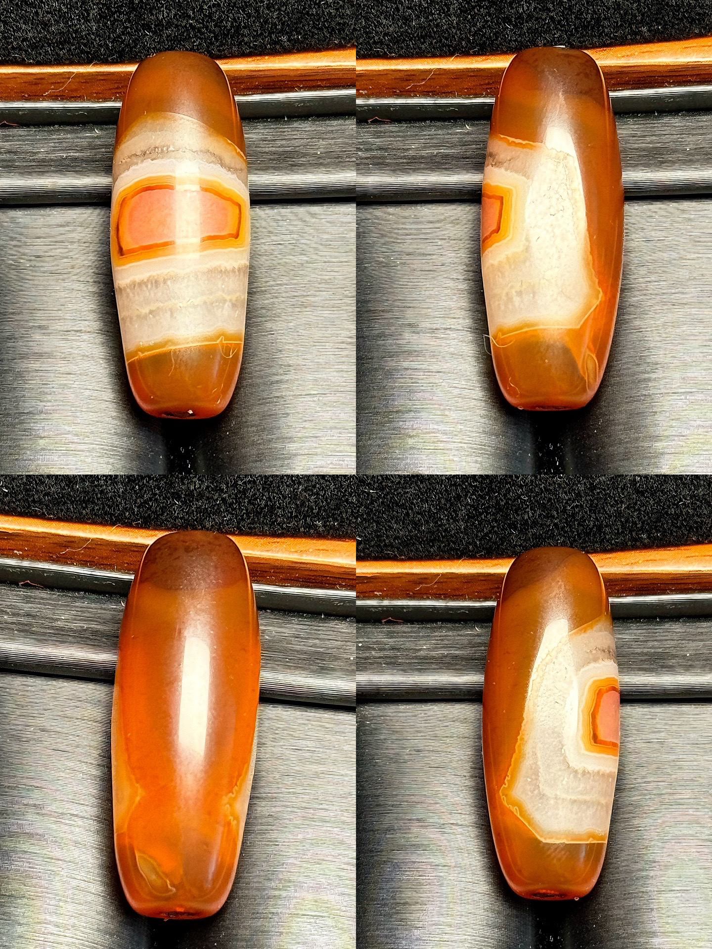 水晶缠丝方眼 缠丝玛瑙