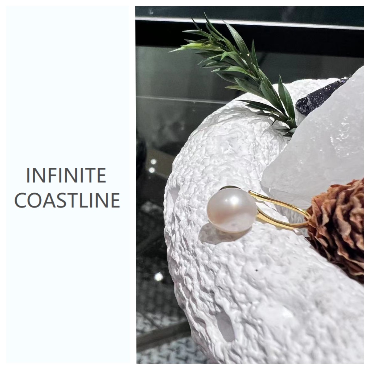 925银仿珍珠耳饰 无垠海岸珍珠耳钉