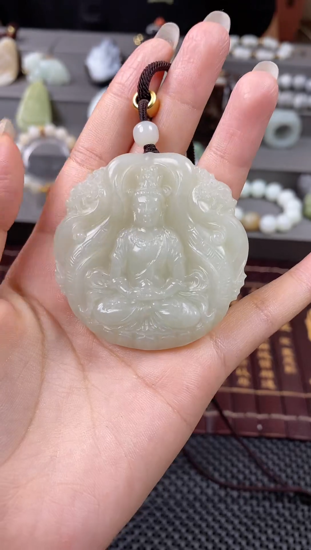 【闪购商品】和田玉挂件未镶嵌观音