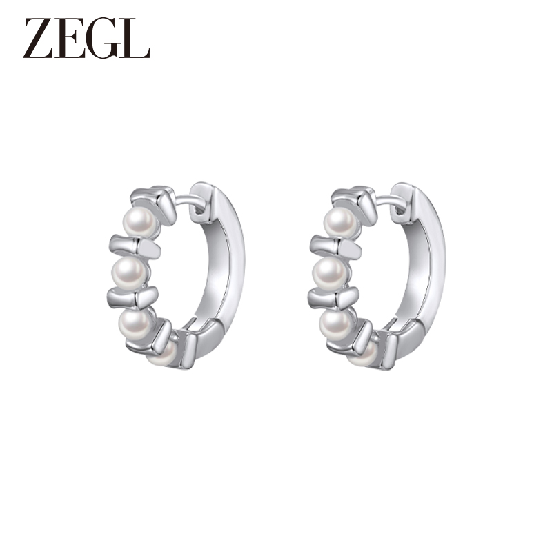 ZEGL 铜合金耳饰 【福袋】碎银圈圈耳环百搭高级感时尚气质耳饰