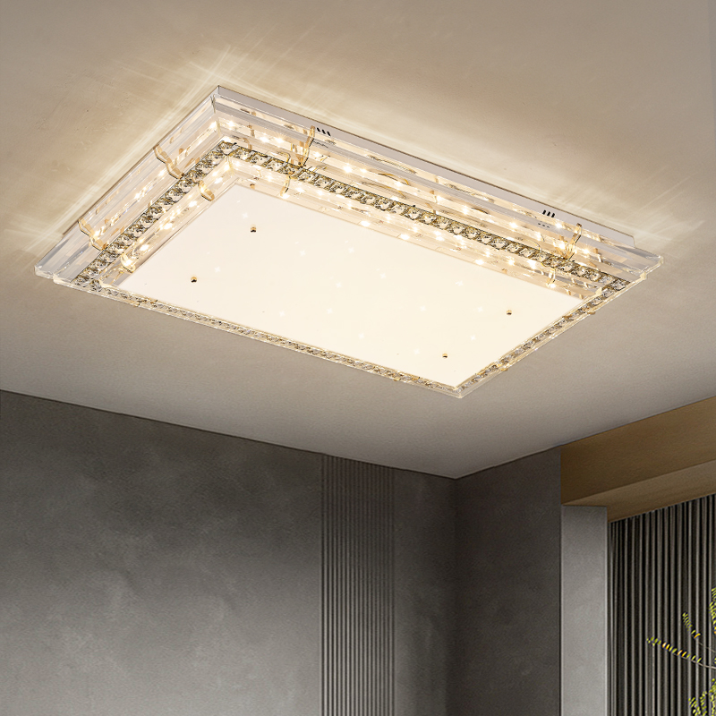 大灯吸顶灯2024新款客厅主灯大气卧室餐厅灯现代轻奢广东中山灯具