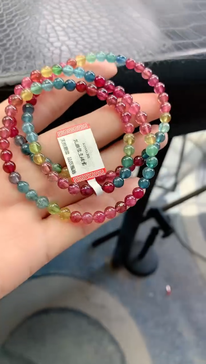 【闪购商品】碧玺手串未镶嵌多样性发一条