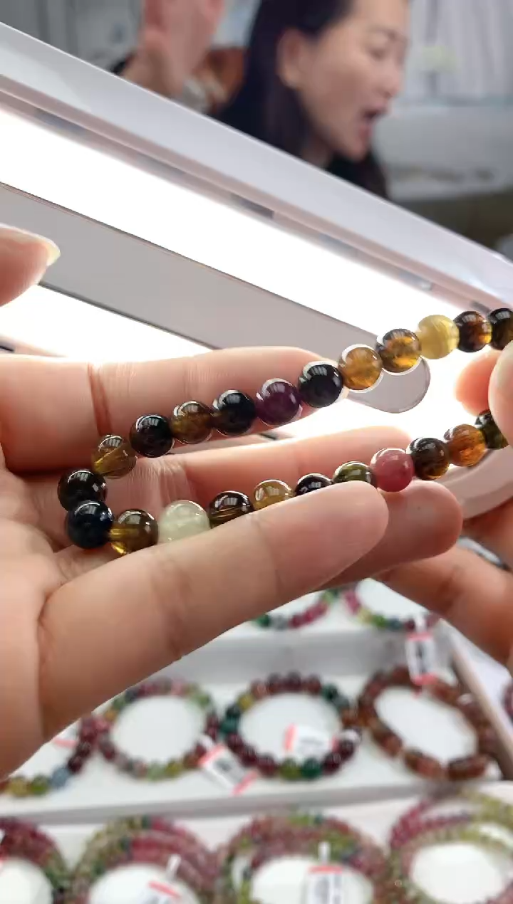 【闪购商品】碧玺手串未镶嵌多样性发一条