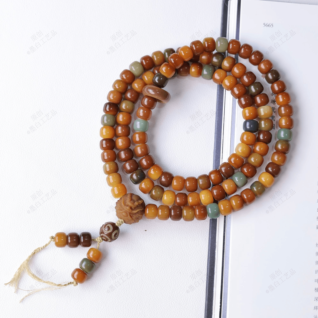 龙腾四海原生态正品菩提108颗菩提根文玩手串男女同款配饰