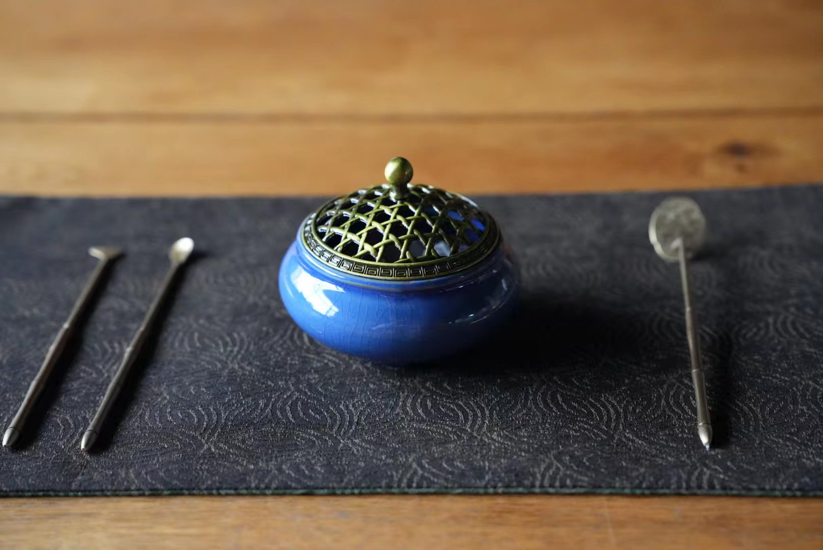 【篆香】工具组（礼盒装）6厘米香篆+瓷香炉+香道底灰+香粉试用装