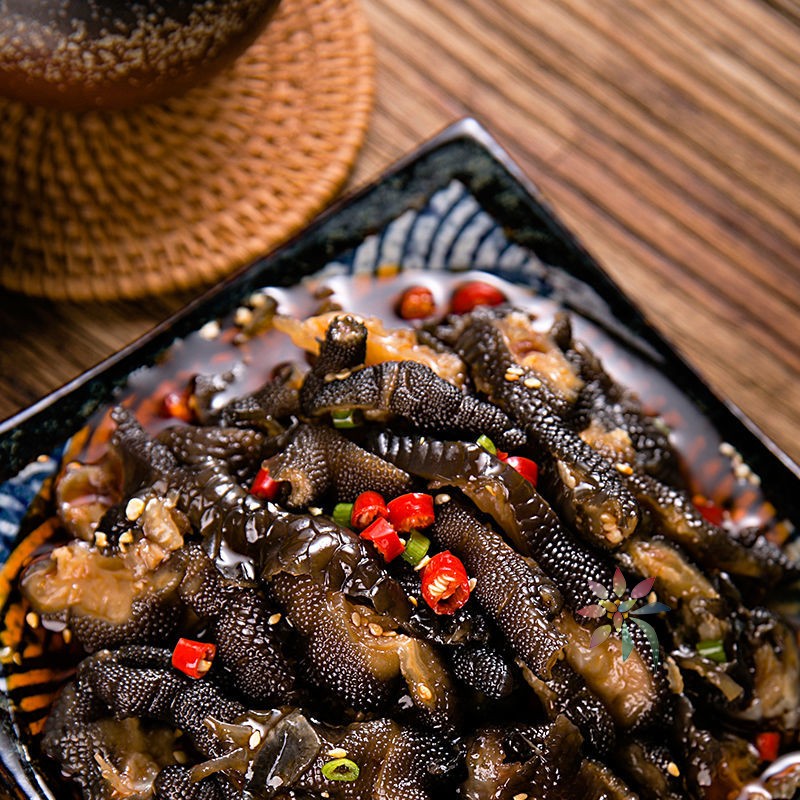 现货立发四川自贡特色麻辣黑鸡爪香辣去骨无骨黑鸡脚/0lb蔬菜组合
