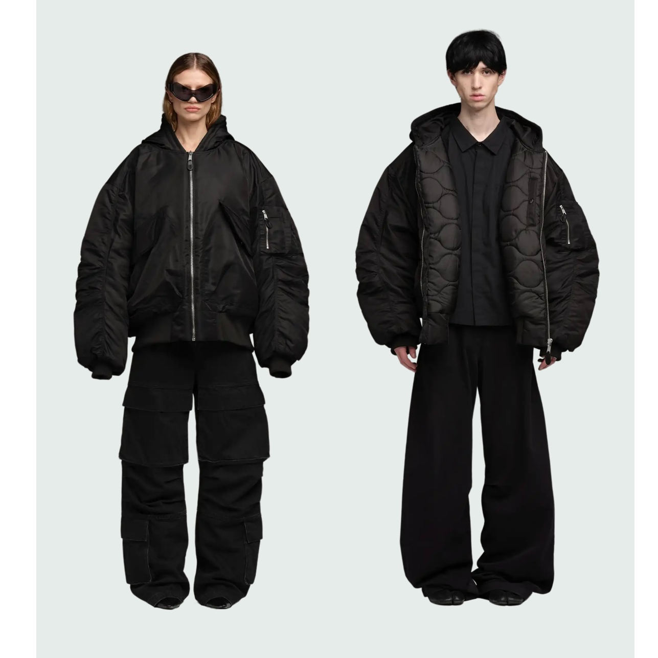 宽松版oversize介意勿怕 马上涨价拉链连帽外套加厚棉衣XB-70#