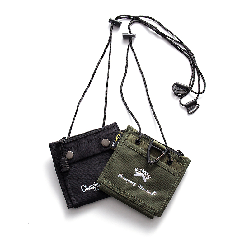 DS-6#户外休闲百搭 个性简约潮流ins多功能情侣零钱包小挎包肩包