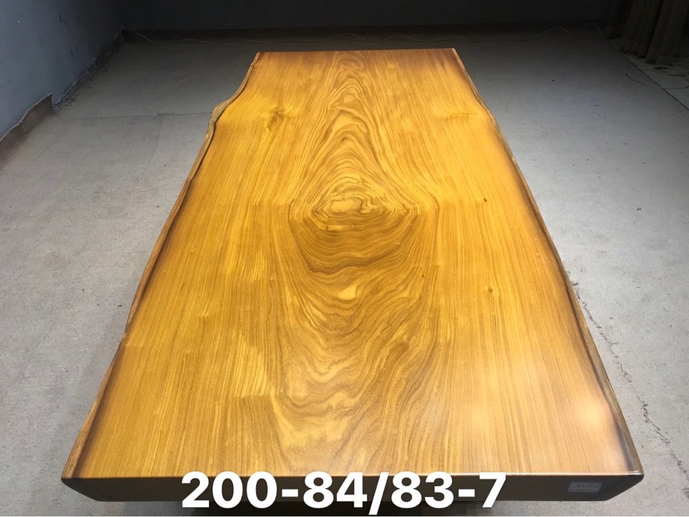 柚木大板桌尺寸：200-84/83-7
