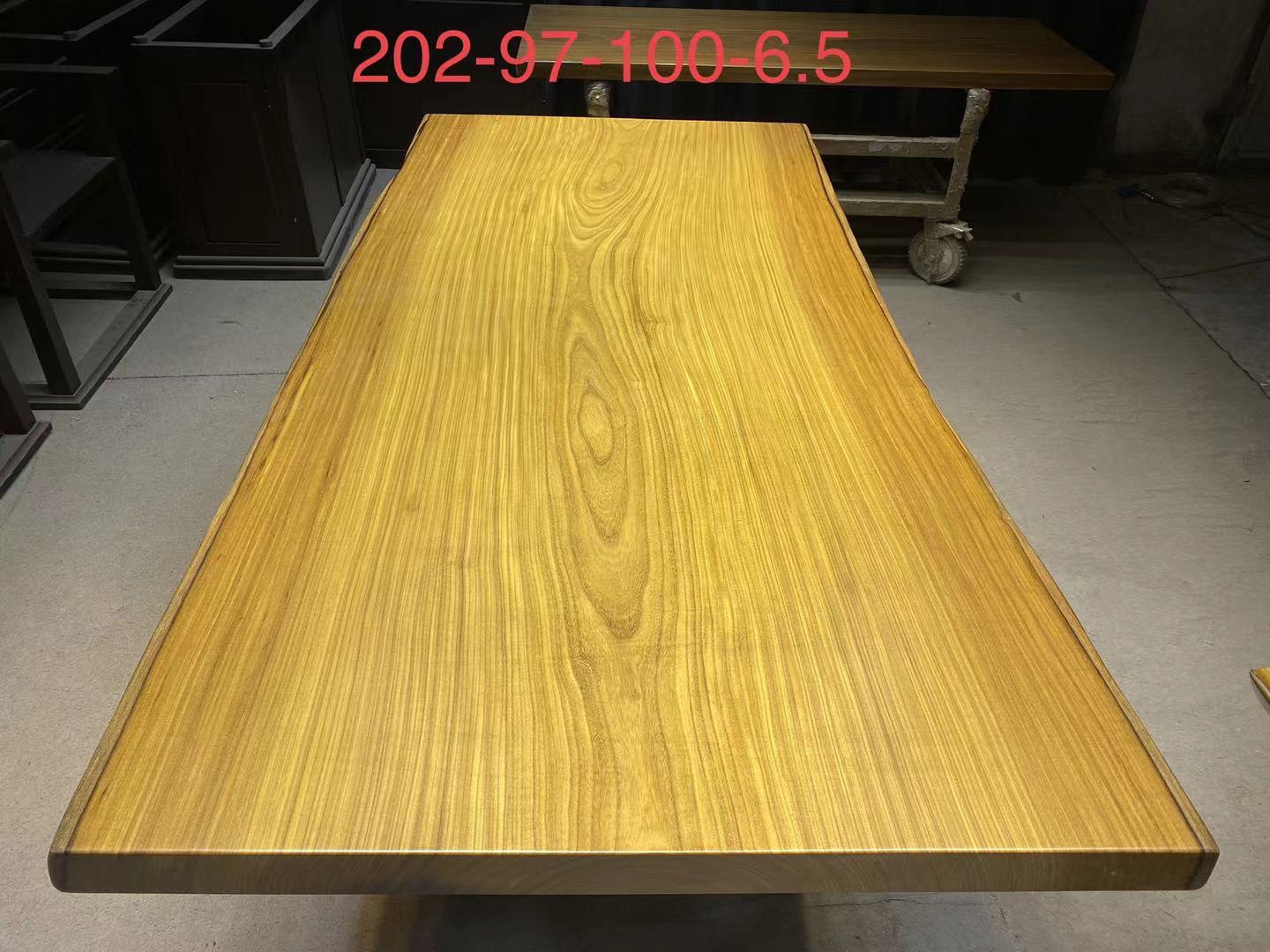 非洲柚木大板桌尺寸：202-97/100-6.5