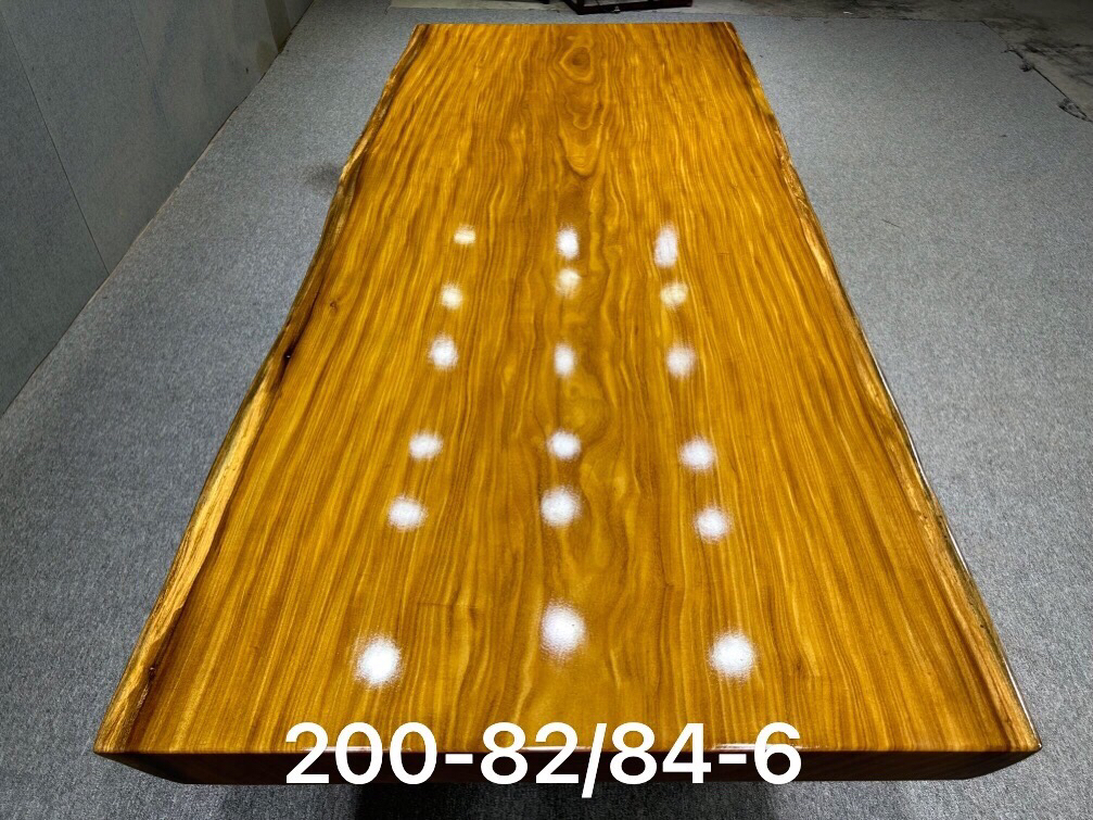 非洲柚木大板桌尺寸：200-82/84-6