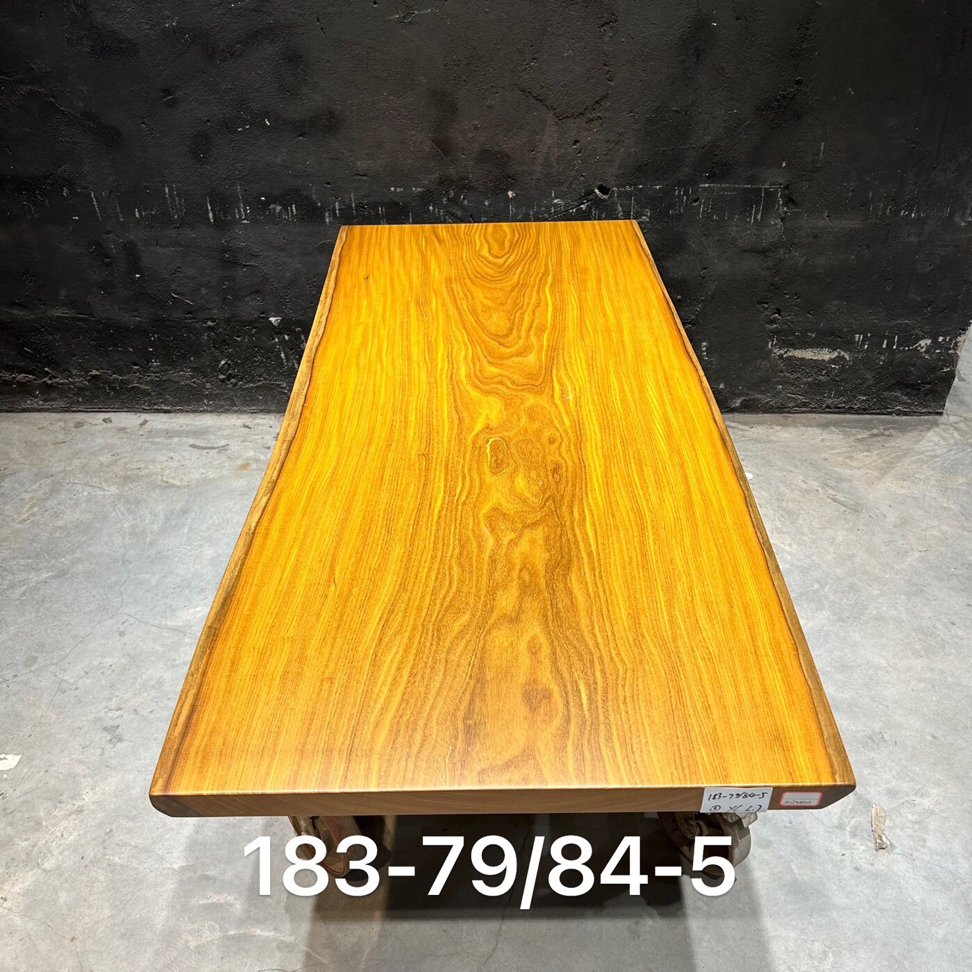 非洲柚木大板桌尺寸：183-79/84-5