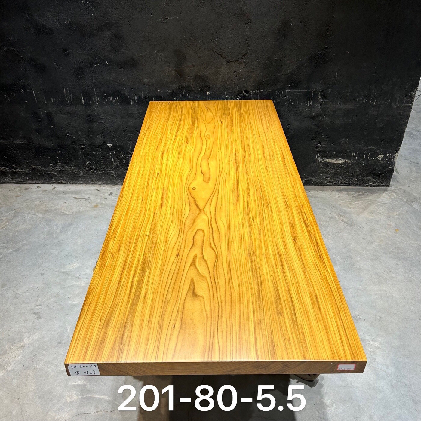 非洲柚木大板桌尺寸：201-80-5.5