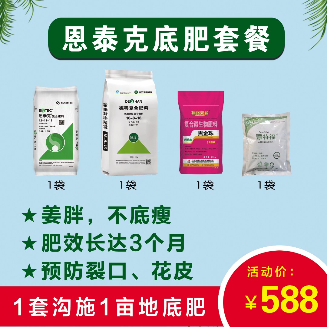 恩泰克大姜底肥套餐，1套用沟施