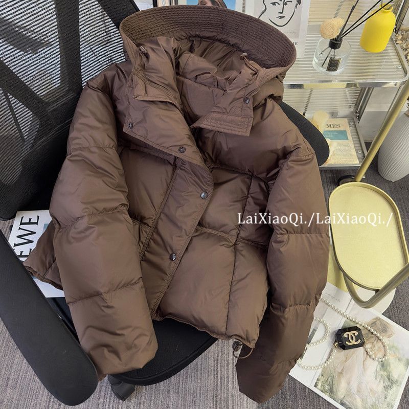2023新款连帽棉服女短款2023年秋冬韩国东大门加厚保暖棉衣外套