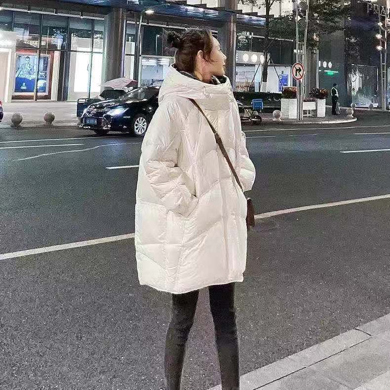 波司登羽绒服女中长款2020年新款冬装韩版宽松连帽小个子面包服加