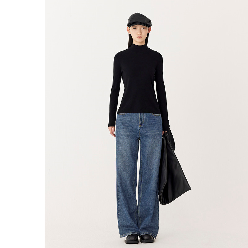 【米儿精选】AUM/噢姆户外显瘦复古水洗牛仔休闲裤MCEG18025