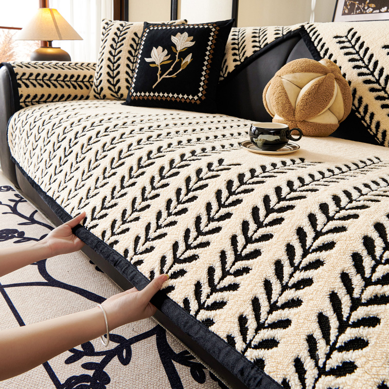 2025新款沙发垫防滑皮沙发套罩加厚毛绒沙发坐垫秋冬轻奢全盖布巾