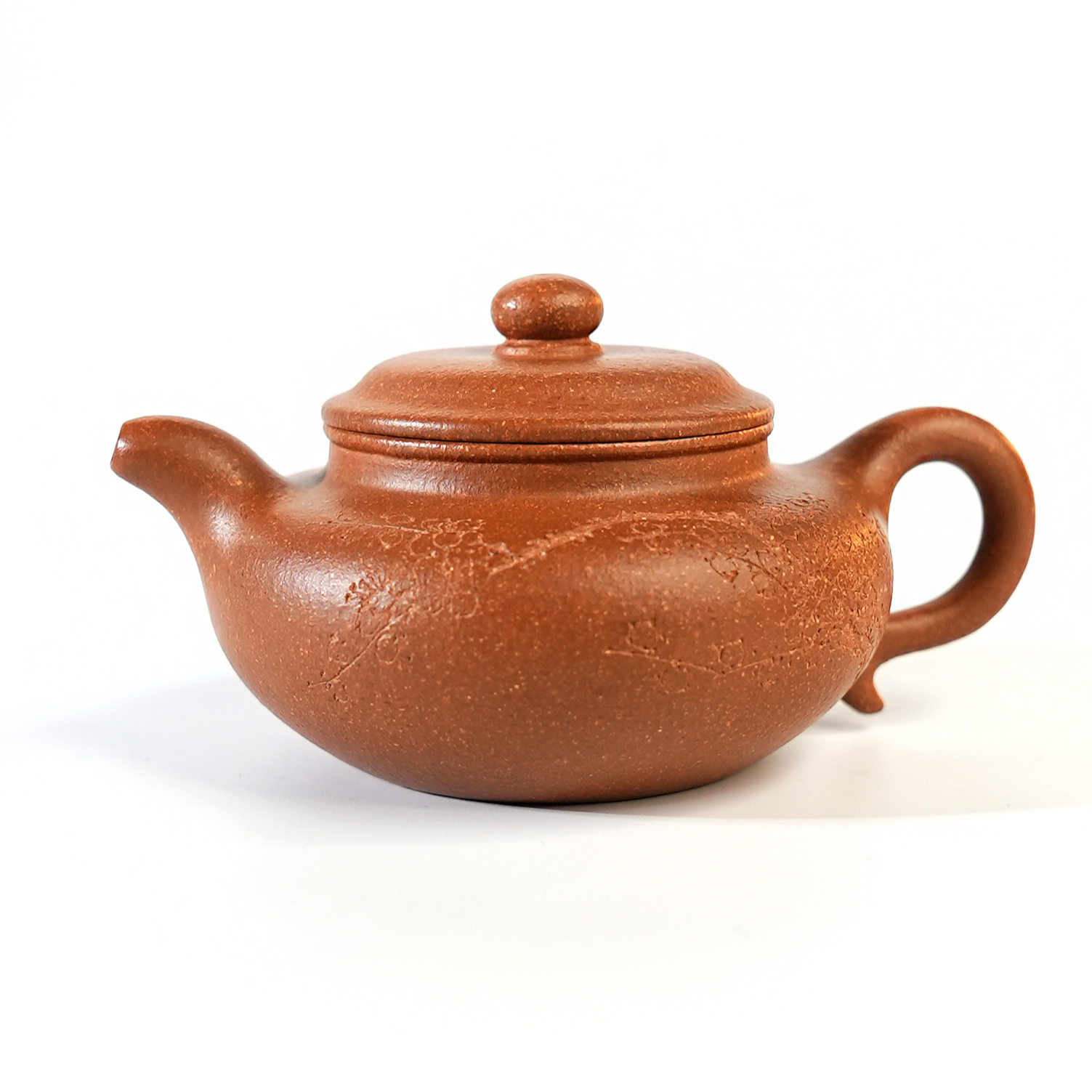 仿古壶 宝山精挑黄降坡30目  梅花刻200cc-甘来兵手工制作