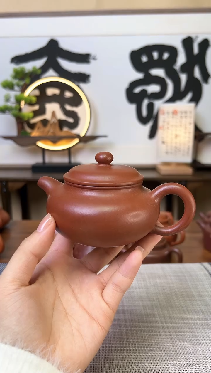 【闪购商品】紫泥茶壶红皮龙仿古壶170CC