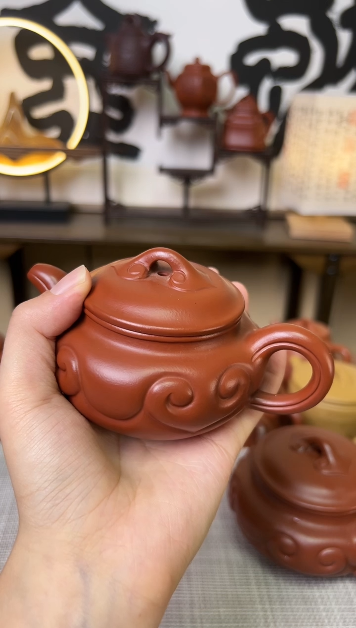 【闪购商品】朱泥茶壶朱泥仿古如意壶170CC