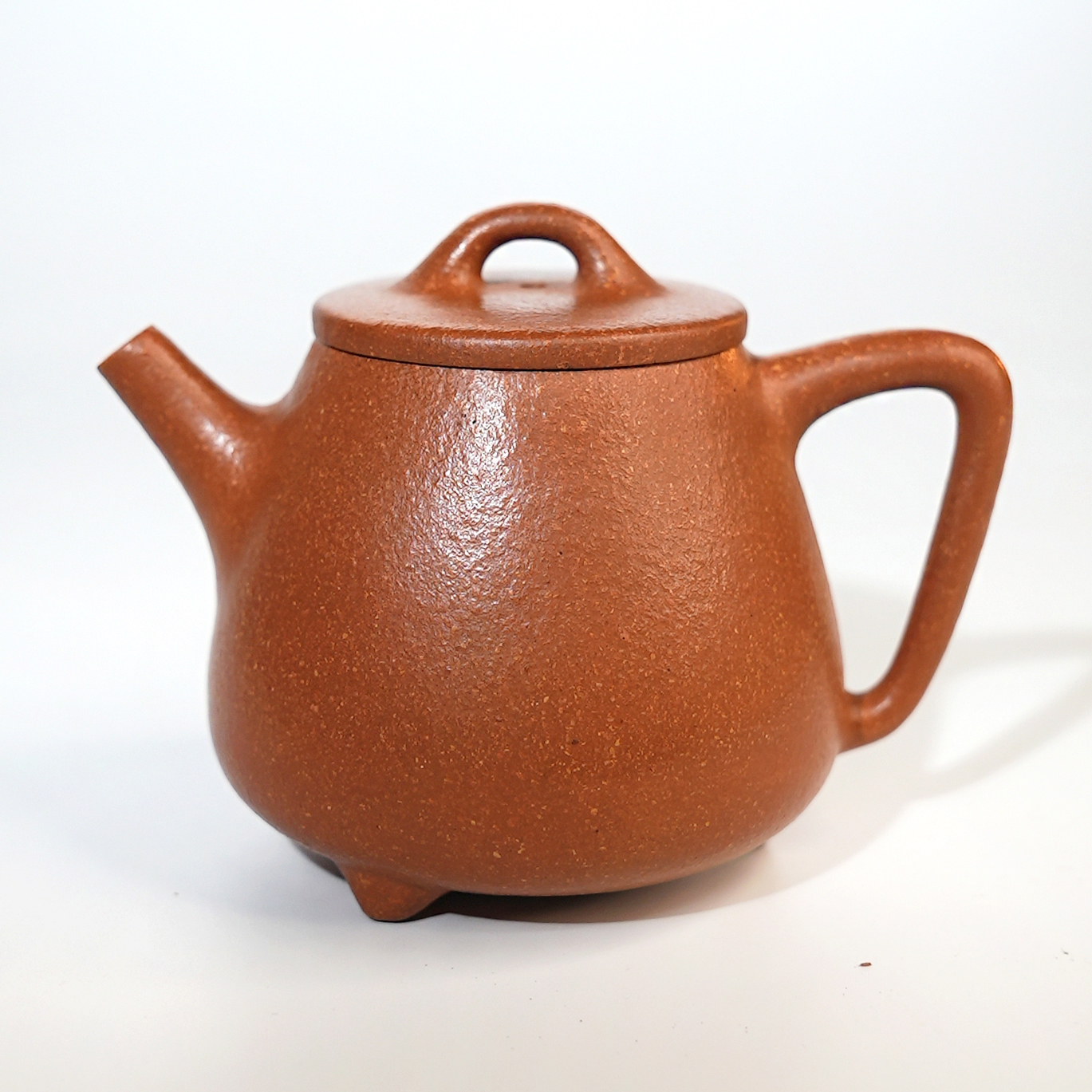 【独壶匠制】 高石瓢 宜兴原矿 宝山黄降坡30目 170cc 手工制作