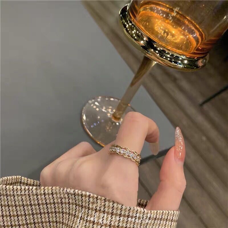 日韩高级感轻奢戒指女ins潮小众设计冷淡风精致