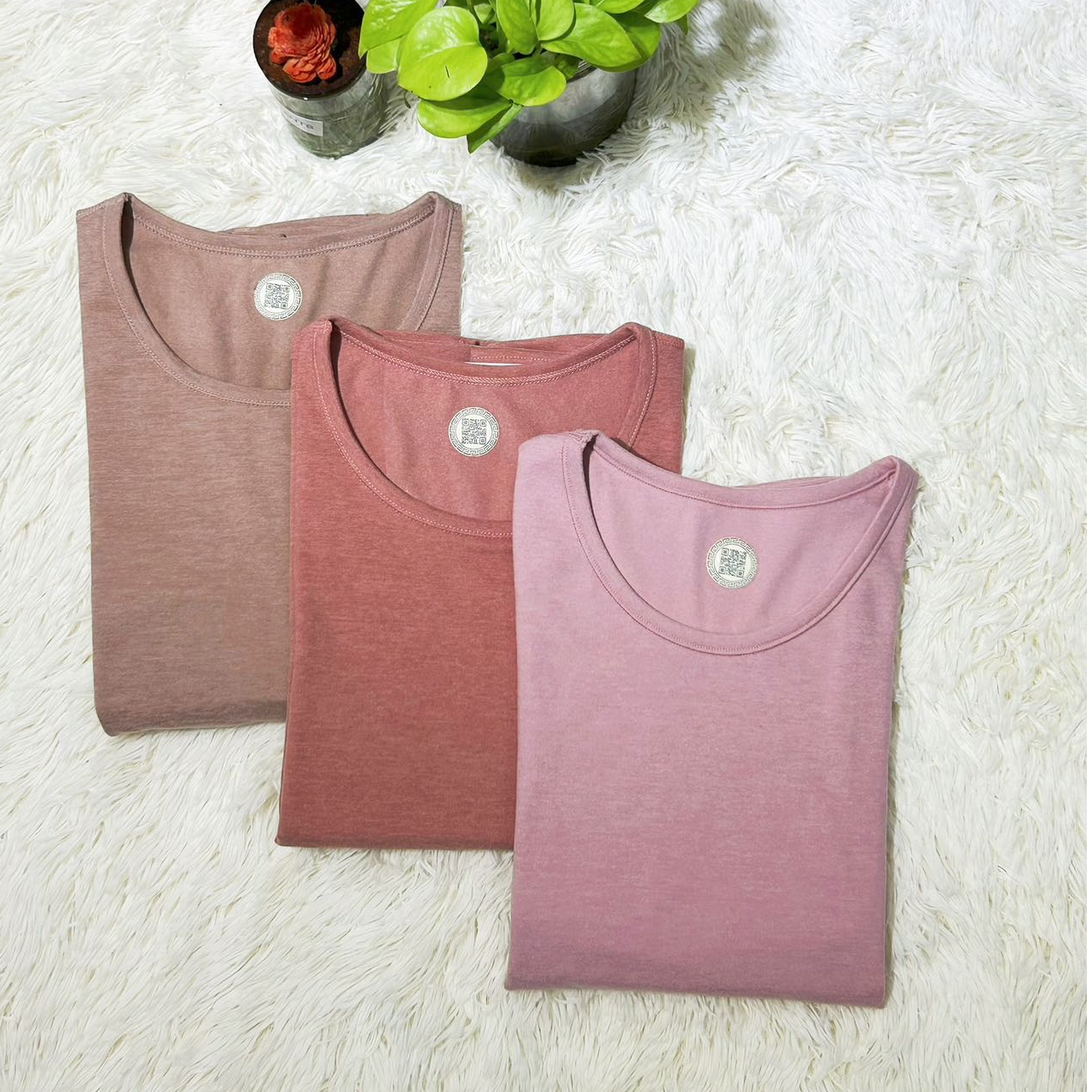 2024秋冬超柔保暖衬衣衣女士圆领