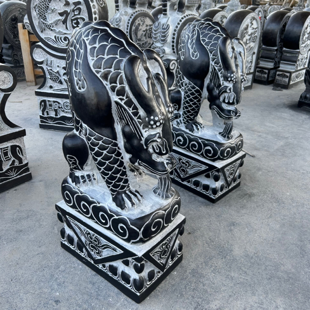 青石材质仿古石雕吸水兽庭院园林门口装饰摆件