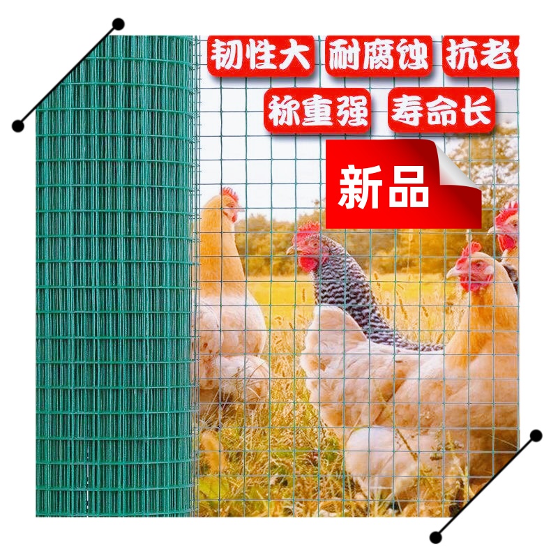 防护网铁丝网养鸡网栅栏护栏钢丝网隔离铁网果园荷兰网现货浸塑