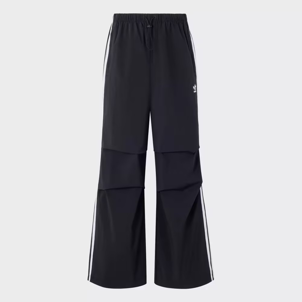 adidas/阿迪达斯三叶草女子宽松梭织透气直筒休闲运动长裤KB9185