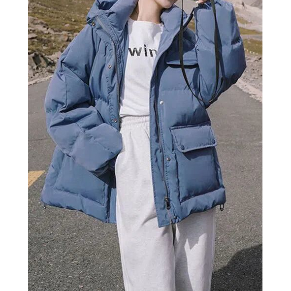 【当季爆款】羽绒服女冬季2023新款宽松学生面包服短款加厚连帽羽绒
