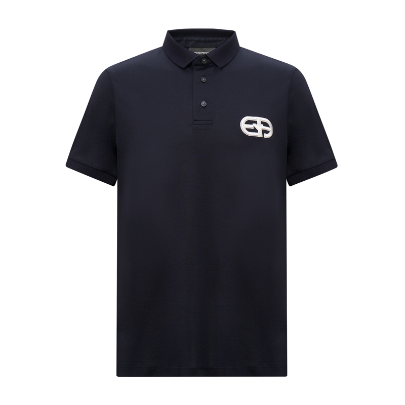Emporio Armani/安普里奥·阿玛尼莱赛尔商务通勤t恤翻领polo衫男