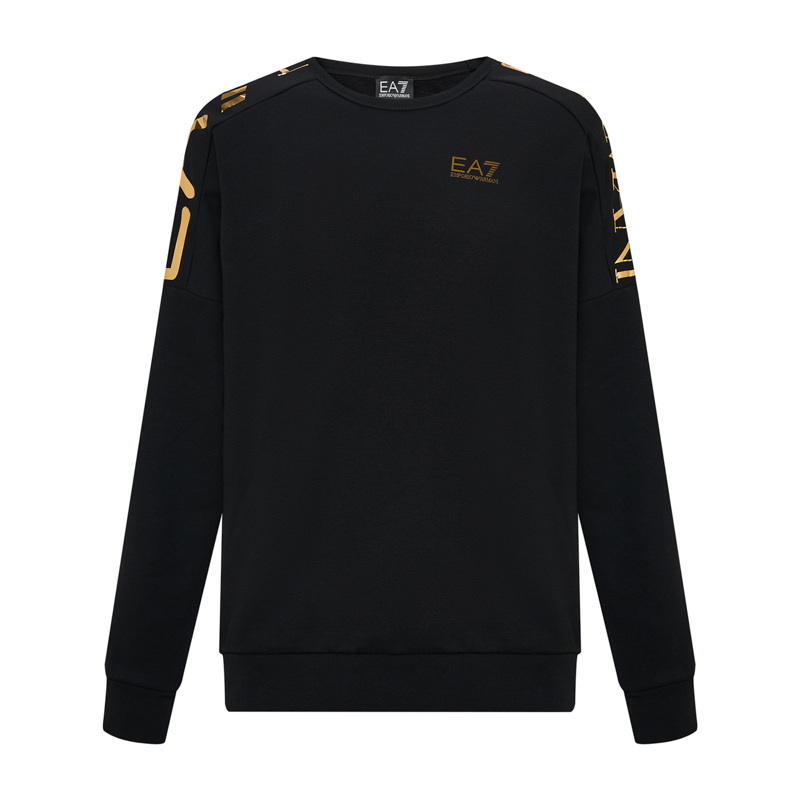 Emporio Armani/安普里奥·阿玛尼男士秋冬时尚印花加绒圆领卫衣