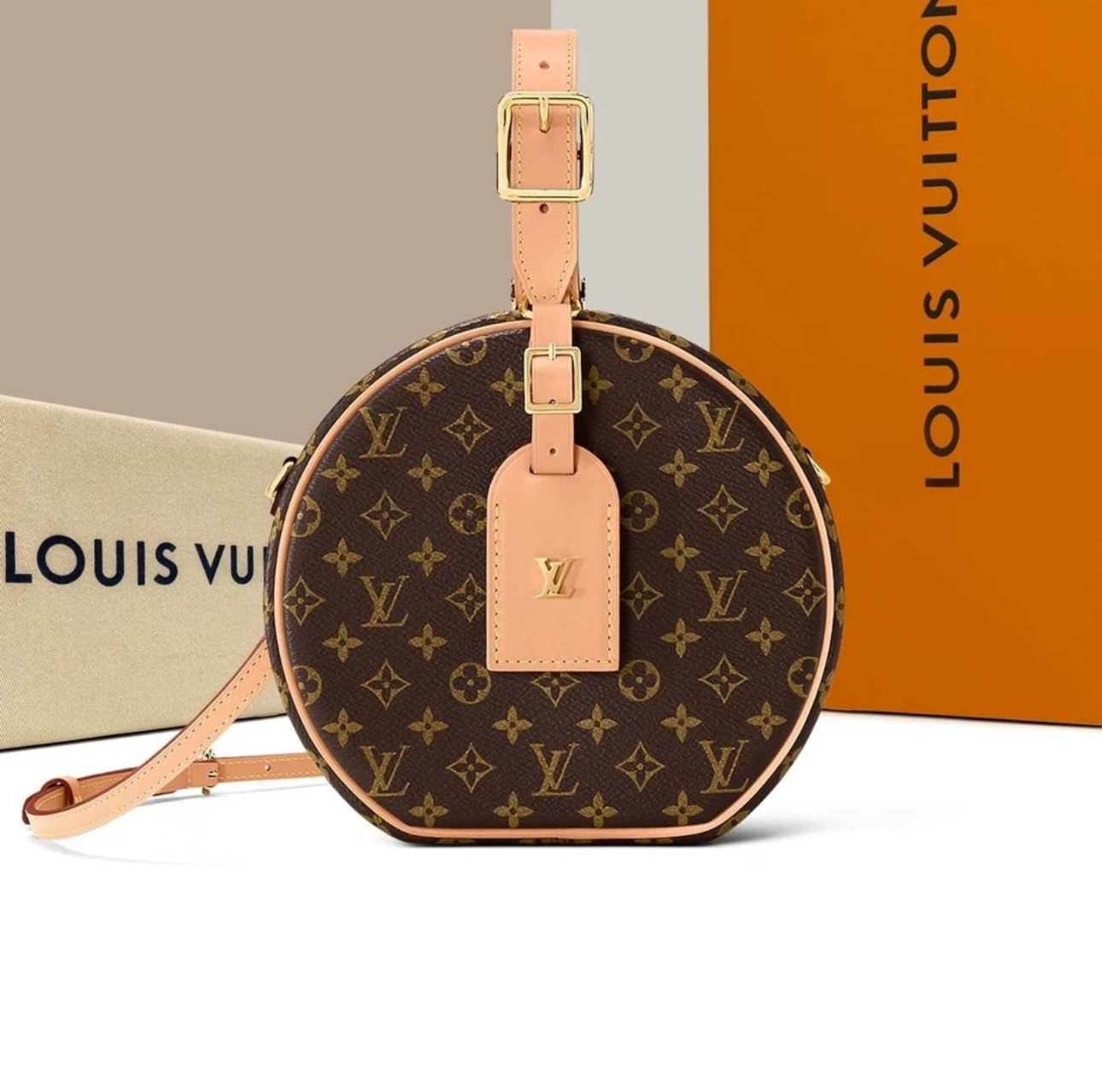 99新 LouisVuitton/路易威登 硬饼硬圆饼包/斜跨包/理理