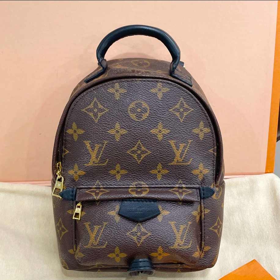 99新 LouisVuitton/路易威登 老花mini小书包/双肩包/严选
