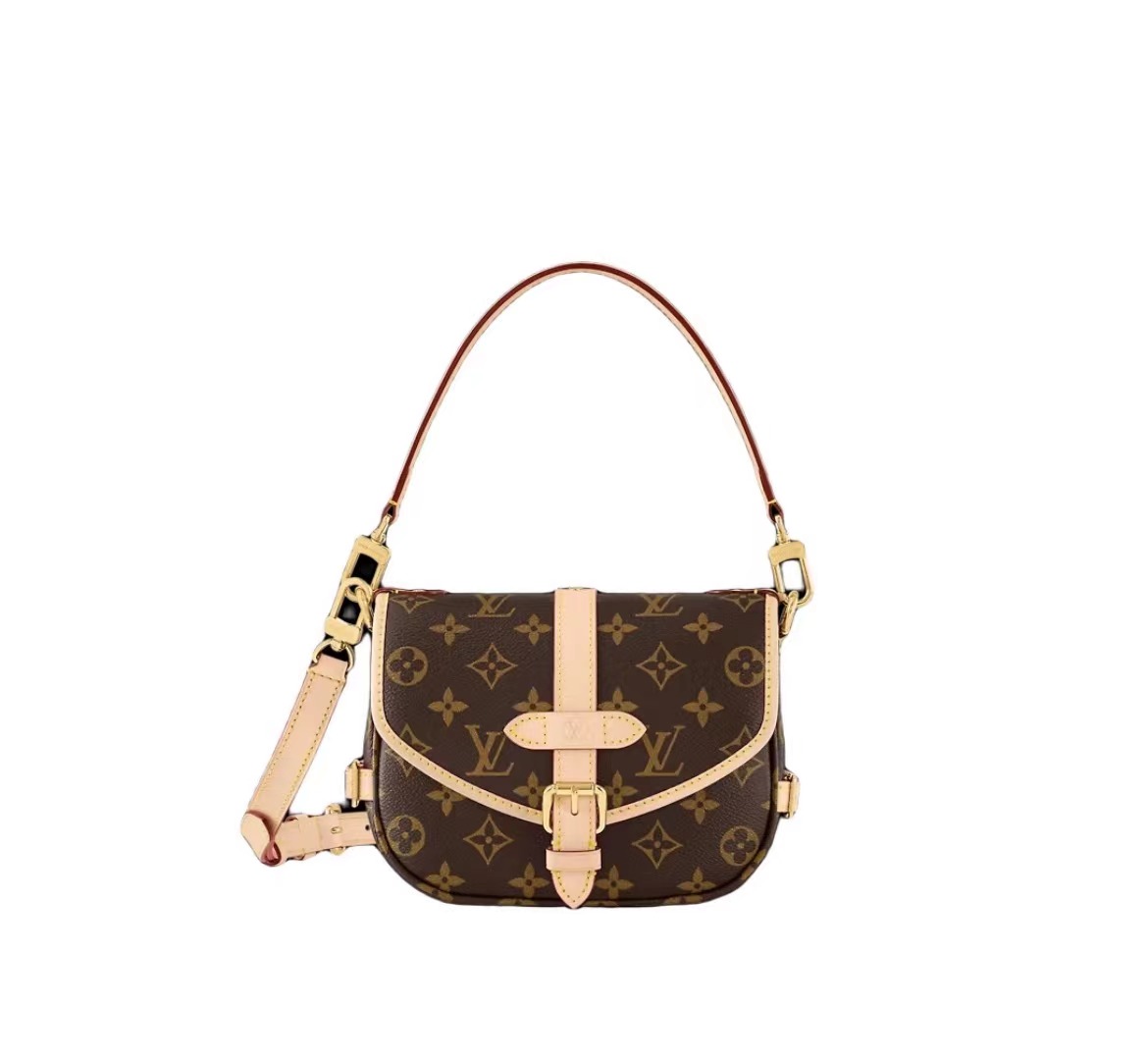 95新 LouisVuitton/路易威登 双子星斜挎包/植鞣革换新/小安