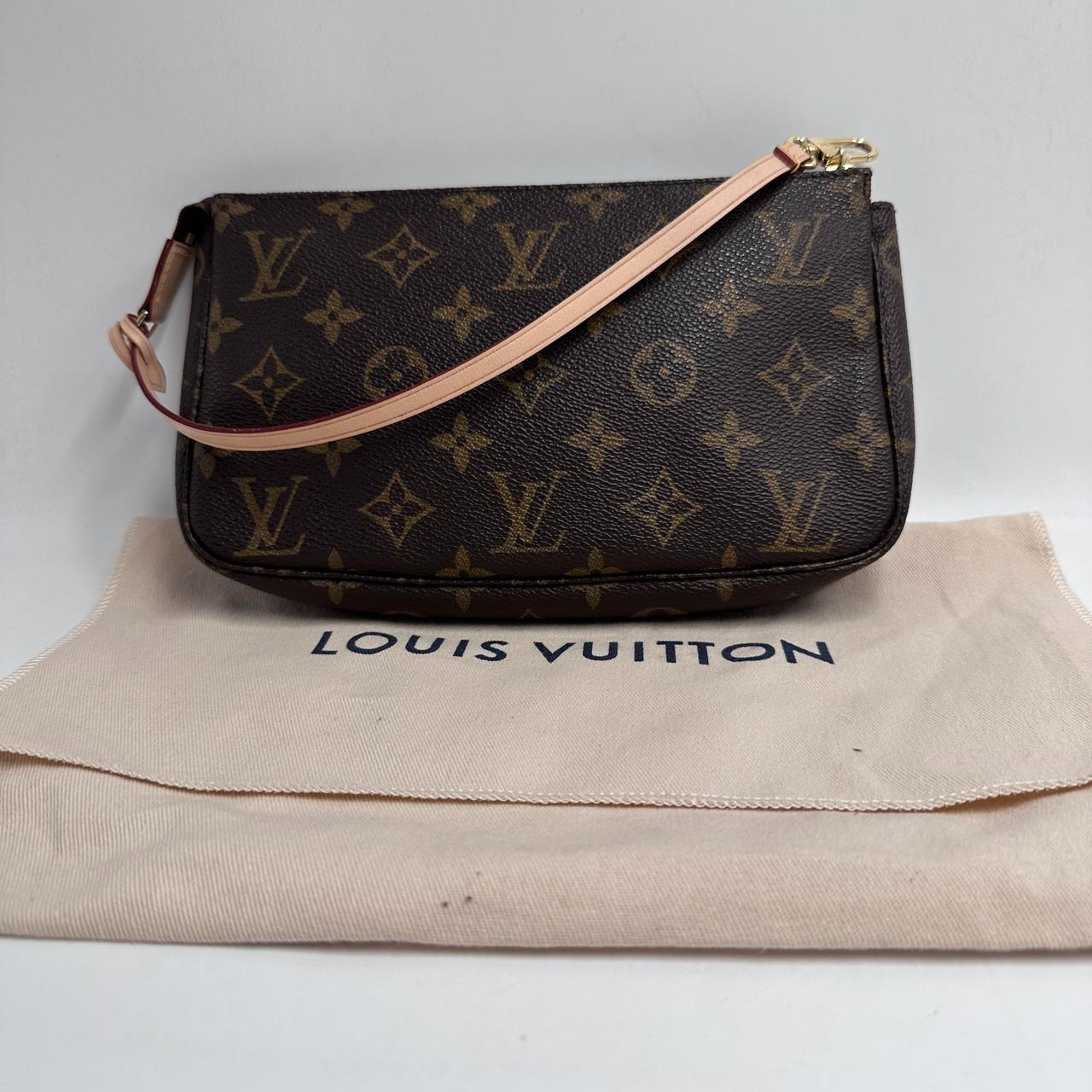 99新 LouisVuitton/路易威登 老花大麻将手拿包腋下包/严选