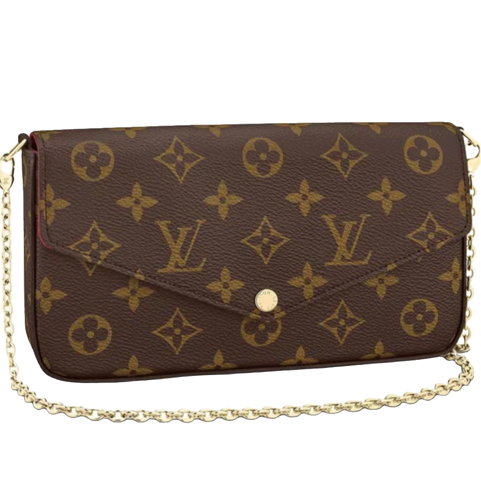 95新 LouisVuitton/路易威登 老花三合一链条包单肩包//严选