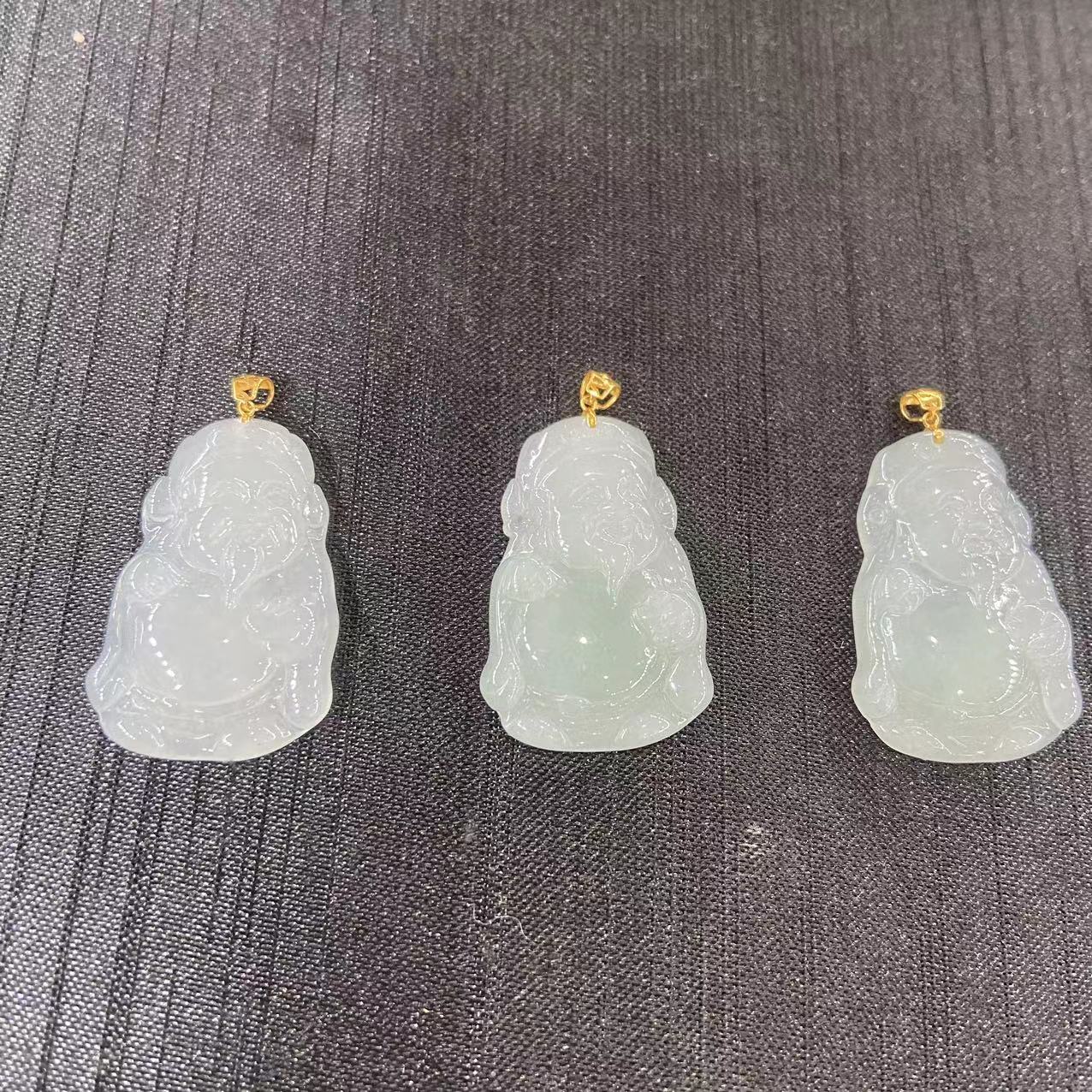 【大美手镯】18k翡翠财神吊坠/410326/多样性发一【大喜推荐】