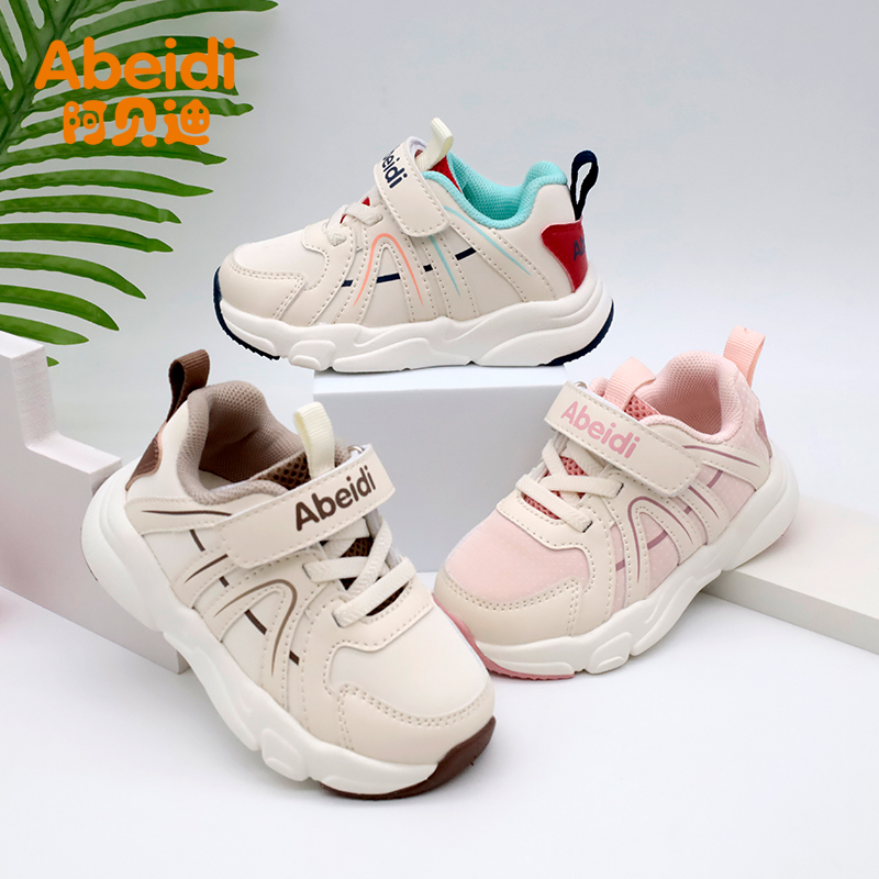 阿贝迪秋季新款小童运动鞋软底防滑儿童宝宝鞋男童女童关键鞋潮款
