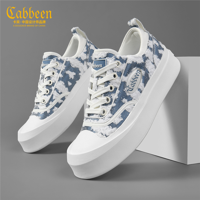 卡宾潮鞋复古男鞋厚底鞋子潮牌百搭大头板鞋男2025新款男士休闲鞋