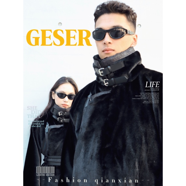 【伯爵】男士2025新款原创仿毛加厚保暖民族风大衣