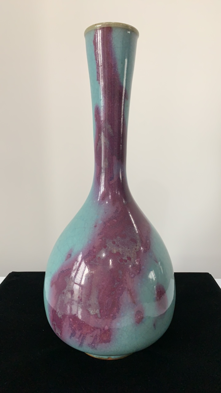 金代 钧窑丹瓶 器型规整 釉面温润如玉