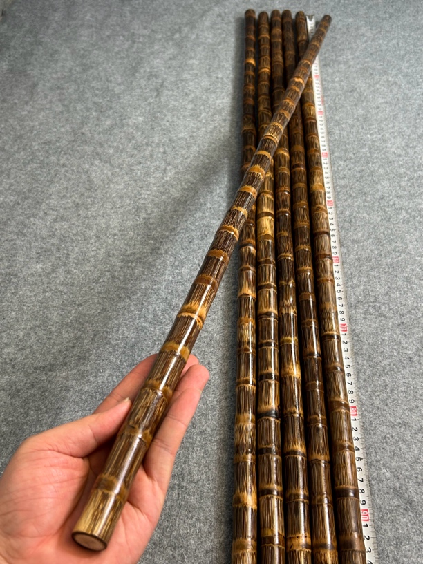 高品质龙血金丝竹实心竹手杖拐杖登山武术棍长1米 直径1.8/2.0
