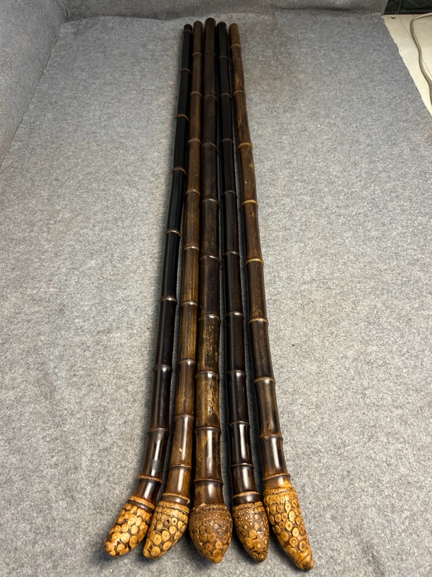 紫竹带根拐杖 登山杖 手杖