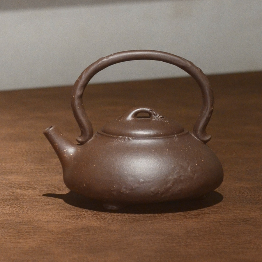 静山堂 周宇律 龚晓 《静泉石瓢》 250cc 紫砂壶 柿园周宇杰弟子