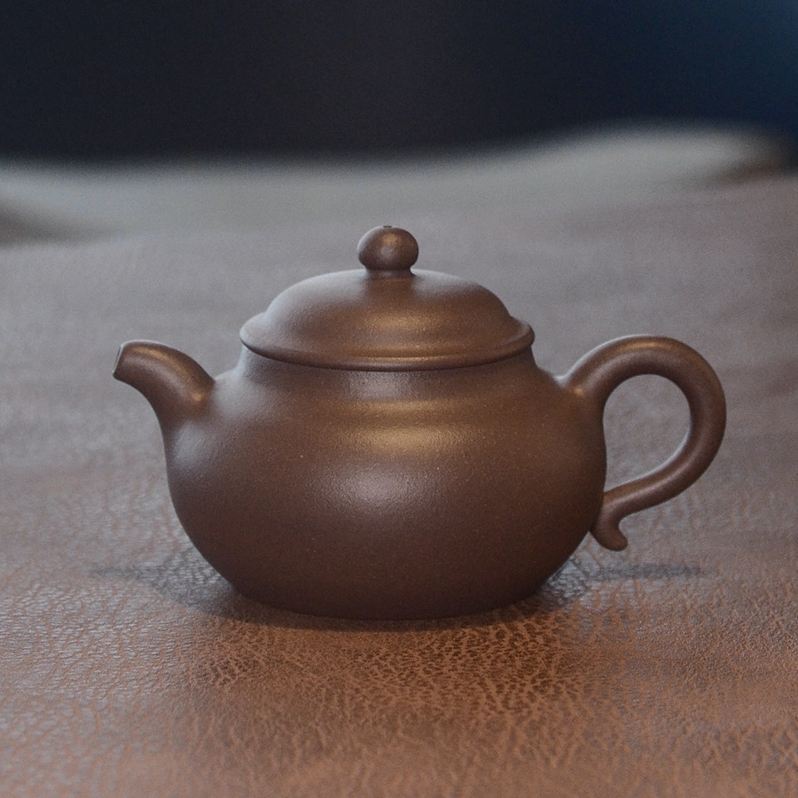 沈浩 莲子 紫泥 180cc 紫砂壶 柿园 高旭峰老师弟子